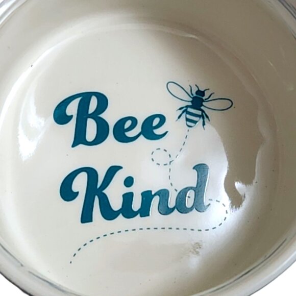 NEW Ginger Fox BEE Kind Teal and Floral Mug comes Boxed Holds 12 oz. - Picture 6 of 16